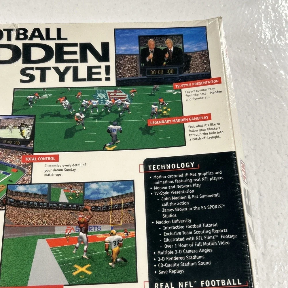 Vintage Madden NFL 97 Big Box PC Brand New Factory Sealed NOS NIB 90's Y2K